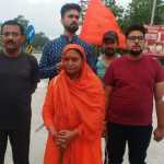 सनातन को लेकर साध्वी का कठोर संकल्प, 12 ज्योतिर्लिंगों की पदयात्रा, लालकुआं पहुंचने पर स्वागत
