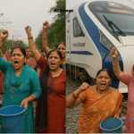 🚄 वंदे भारत ट्रेन के आगे देहरादून की महिलाओं का हंगामा! 💧 पेयजल संकट से परेशान होकर रोका रेल का पहिया
