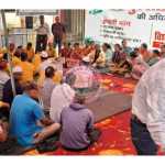 बिंदुखत्ता में फिर तेज हुआ आंदोलन, राजस्व गांव की मांग पर अनिश्चितकालीन धरना शुरू